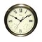 Swim Central 18" White and Bronze Battery Operated Roman Outdoor Clock